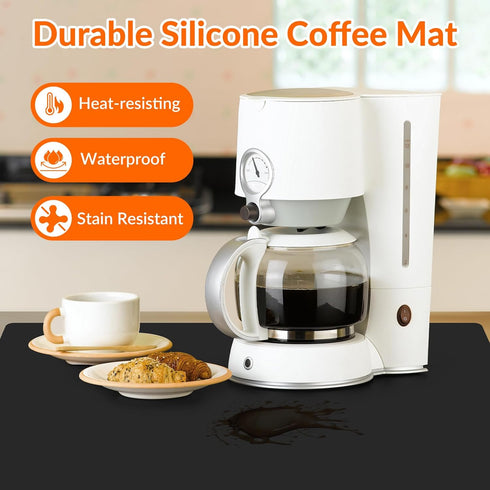 Counter, Countertop Silicone Mat for Non-slip Protector, Silicon Coffee Table Mat, Strain Resistant & Heat Resistant