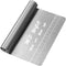 Pro Dough Pastry Scraper/Cutter/Chopper, Stainless Steel Mirror Polished with Measuring Scale, Multipurpose