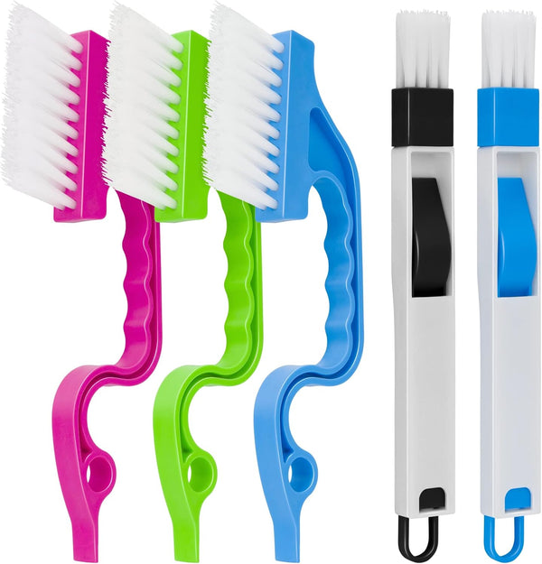 Hand-held Groove Gap Cleaning Tools, Window Track Cleaning Brush, Crevice Brushes for Deep Cleaning