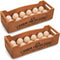 YOUEON Wooden Egg Holder for Countertop, Stackable 2-Tier Egg Crates for 24