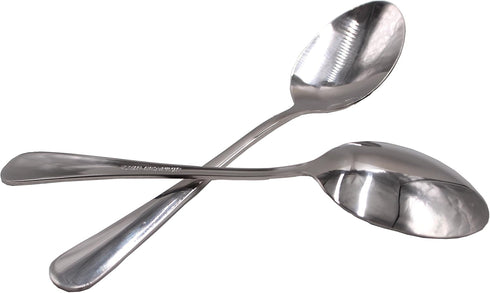 Pack of 15 Stainless Steel Extra-Fine Teaspoons, 6.7 Inches, Hard to Bend, Silver