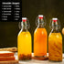 4 Pack 32 oz,Flip 32 oz Juices,Soda,Beverages,2nd Swing Top Glass Bottles Top Glass Bottles with Airtight Lids for Home