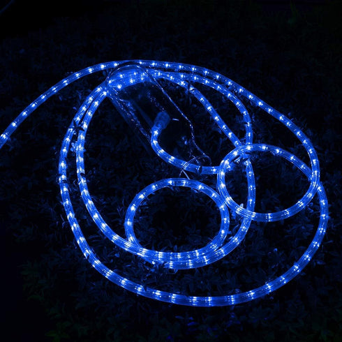 Brizled 18ft Blue Rope Lights, 216 LED Waterproof Connectable Light for Indoor/Outdoor Christmas Lighting