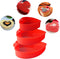 3 Pcs Silicone Cake Molds, Heart Shaped Cake Pans for Baking Homemade Dining, 8 In, 6 In, 4 In