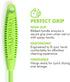 GrandTies Silicone Bottle Cleaning Brush Set: Extra Long Brush for Narrow Neck Bottles, Cups, and Mugs (Fresh Mint)