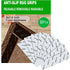 Rug Tape 8 Pcs Non Slip Carpet Gripper for Hardwood Floors, Washable Black Rug Stoppers to Prevent Sliding