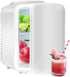 Simple Deluxe Portable Mini Fridge, 4L/6 Can Cooler and Warmer Compact Refrigerator for Skincare, White