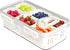 MineSign Divided Food Serving Tray with Lids, Stackable Snack Box for Candy Nuts Spice Container with 6 Dividers