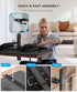 AX WABER 37-86 Inch 150 lbs 800x600mm Table Top TV Stand with Height Adjustable TV Legs Replacement for Most Flat
