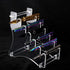 WANLIAN Knife Rack, 6 Tier Acrylic Countertop Knife Display Rack for Knife Storage and Display (Transparent)