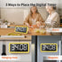 7.8 3 4 3 Countdown Count VOCOO Digital Kitchen Timer with Extra Large Display, Magnetic, Brightness, Alarms and Volume