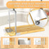 CAROCUT 6.3, Adjustable Bread Slicer, Foldable Wood & Stainless Steel Guide for Homemade Sourdough, Sandwich & Artisan