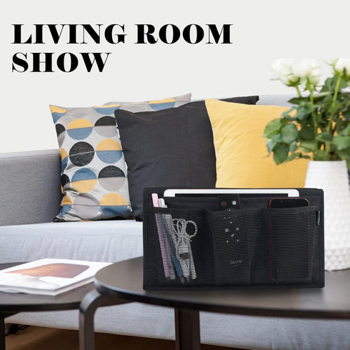 Stylish Bedside Organizer Caddy with Pockets - Perfect for Nightstands and Loft Beds