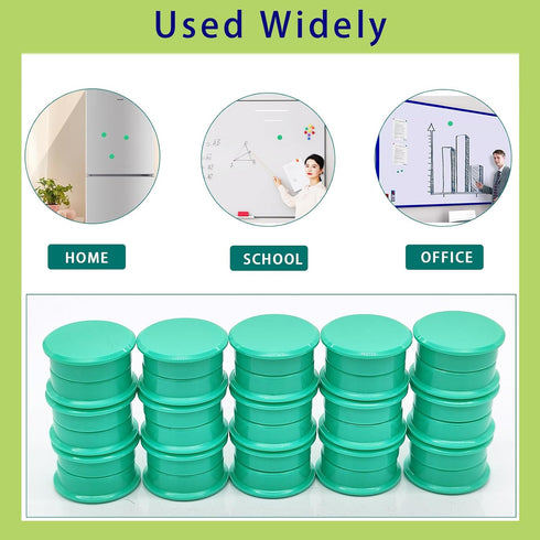 Fridge Magnets, 30 Pcs Strong Small Magnets, Heavy Duty Mini Round Decorative Magnets for Whiteboard, Fridge, and