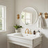 20 inch Fabuday White Round Mirror for Wall - Circle Mirror for Bathroom, Entryway, Living Room, Hallway, Bedroom