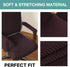 Turquoize Office Chair Cover, Stretch Removable Slipcover with Arms for Dogs, Cats & Pets, Brown
