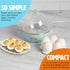 5-Egg Tasty Mini Rapid Egg Cooker, Capacity for Perfect Hard Boiled Eggs or Omelets, Auto Shut Off, Aqua