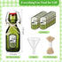 20 Pack Pattern,4oz) Queekay Mini Swing Top Glass Bottles for Vanilla Extract Homemade Olive Oil Bottles with Lids
