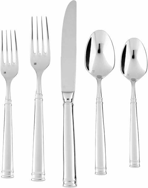 Fortessa Bistro 18/10 Stainless Steel Flatware Serving Spoon, 8.9-Inch, Silver