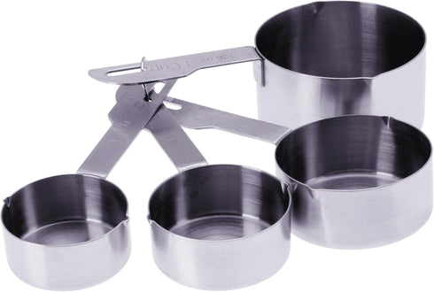 PrepWorks Measuring Cups Set - Stainless Steel or Plastic for Precise Measurement of Ingredients