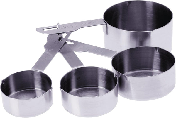 PrepWorks Measuring Cups Set - Stainless Steel or Plastic for Precise Measurement of Ingredients