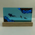 Simulated Ocean Landscape Whale Shark Diver Night Light, Handmade Resin Solid Wood Art Decor for Home Decoration