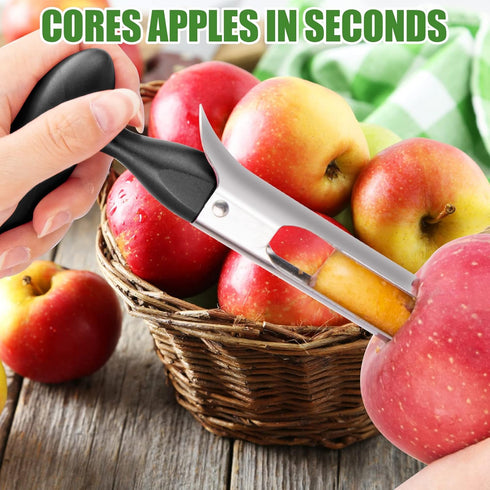 PTNITWO Apple Corer, Premium Stainless Steel Apple Corer Tool,Sturdy Ergonomic Handle, Easy to Use and Clean