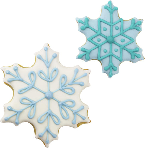 Ann Clark Christmas Snowflake Cookie Cutters 2-Pc Set, 2.5", 3.25", Made in USA