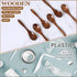 6Pcs Small Wooden Spoons, 5.5 Inches Honey Spoons, Little Wooden Utensils Set for Cooking Soup Tea