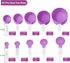 Huygens Measuring Cups and Spoons Set, 10 Pieces Stackable Stainless Steel Handle for Dry and Liquid Ingredients (Mauve)