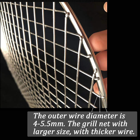 Stainless Steel Wire Round 11.6 Inch Diameter Cooking Grate Grid Grill Barbecue Net Wire Steaming Cooling Rack