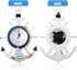 Sea Theme Nautical Anchor Steering Wheel Wall Clock, Suit for Hanging Decoration and Wall Mounted Ornament