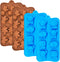 WARM TIME Silicone Chocolate Candy Molds Cake Moulds, 4-Pack Food-Grade Non-Stick Baking