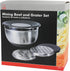 Chef Craft Select Mixing Bowl and Grater Lid Set, 7, 9.5, and 11.5 inch, Stainless Steel by Chef Craft