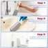 4 Pack, Swimming W&E Choice Toilet Pumice Stone Pumice Stone for Bathtub Cleaning with Extra Long Handle, Toilet Brush