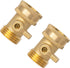 Xiny Tool Brass Garden Hose Shut Off Valve | Heavy Duty 3/4 Inch Solid Brass with 4 Extra Rubber Washers