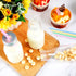 20 Sets (8 oz,Pastel Yinkin Plastic Milk Bottles with Straws Lids Clear Plastic Containers for Dairy Milk Party Bottle