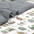 Set 5 Sets Pamnest Comforter Twin Size, Cute Cartoon Train Pcs Bedding for Kids and Adults, Green Barn Tree Bed Sheet