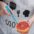 Rainbow Grapefruit Spoons 5 Pieces Set, 4 Stainless Steel Grapefruit Spoons and 1 Knife, Serrated Edges
