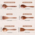 Wooden Spoons for Cooking, 6 Pcs Natural Teak Wood Non-Stick Utensils Set for Kitchen
