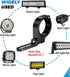 2 PCS UTV Light Bar Mounts, Sturdy Aluminium Alloy LED Light Bar Mounting Brackets for 1.5"-2.1" Roll Bars