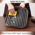 Large Grey Silicone Bacon Cooker for Microwave - Perfect for Crispy Bacon