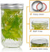 12 OZ,Canning 24PACK,Glass Flrolove Mason Jars Jars with Lids Jam Jars, Jelly Jars with Airtight Lids,Ideal