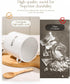 17oz Countertop AISBUGUR Sugar Bowl with Lid and Spoon: Metal Sugar Container - Airtight Food Sugar Jar - Coffee Bar
