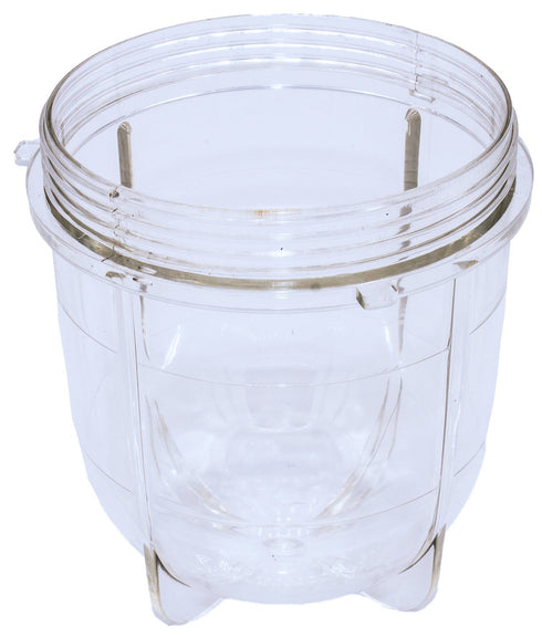 Blendin Replacement Short Cup with Stay Fresh Jar Lid, Compatible with Original Magic Bullet Blender, 8oz Cup (2 Pack)