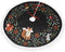 Forest Wreath Christmas Tree Skirt, Gorgeous Edge Tassel Lace for 36" Xmas Ornaments Decoration, Fox Design