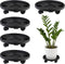 Tulpeed Rolling Plant Stand with Wheels 5 Pack 13 Inch Plant Caddy with