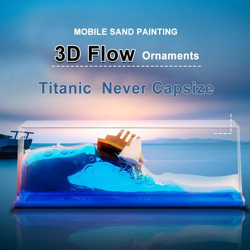 PTAEXCEL Unsinkable Boat in a Box, Unsinkable Cruise Ship Toy, Cruise Ship Fluid Drift Bottle, Cruise Ship Fluid Drift