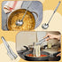 Set, Patelai Stainless Steel Spaghetti Spoon and Pasta Tongs Long Handle Noodle Server Tools with Drain Holes, Non-slip
