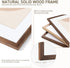 5x7 Set 4 4x6 Venusmiles Picture Frame of Natural Solid Walnut Photo Frames with Removable Mat Wall Hanging Large